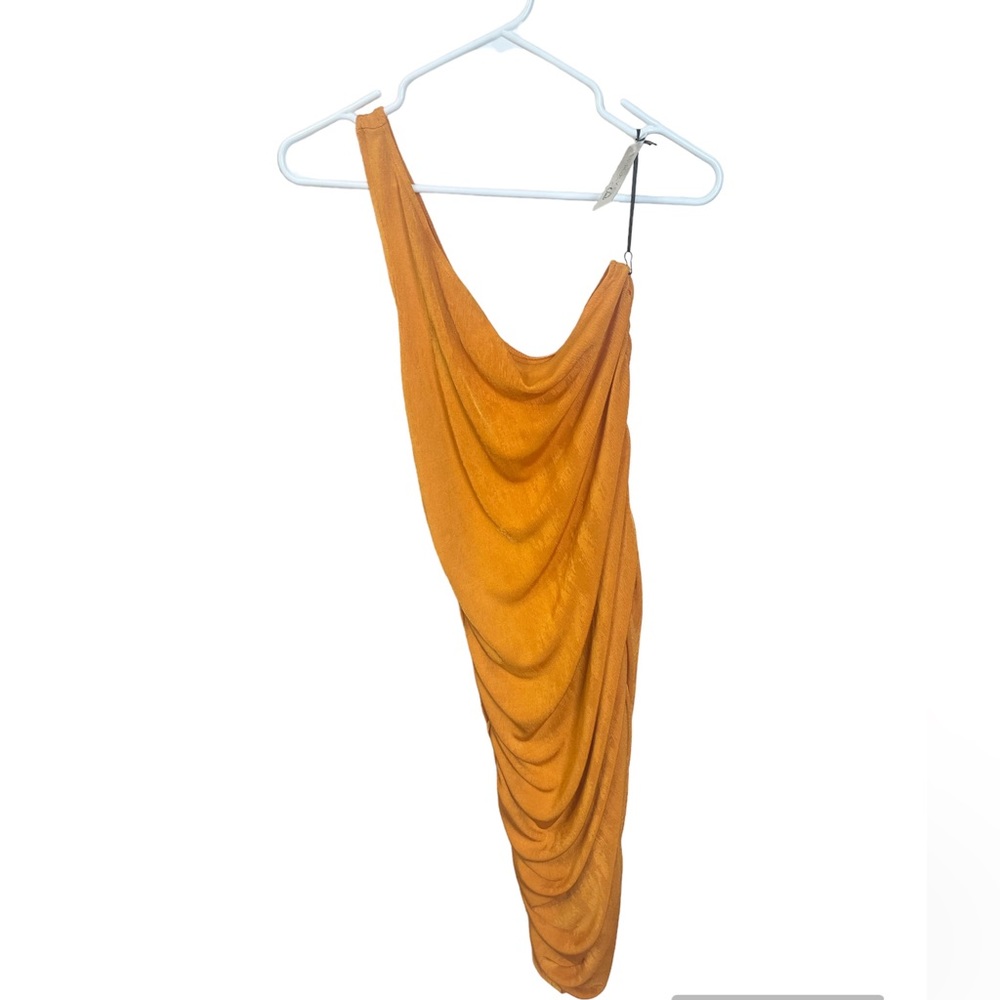 NWT Yellow One Shoulder dress